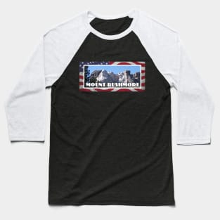 Mt. Rushmore - South Dakota - The American West Baseball T-Shirt